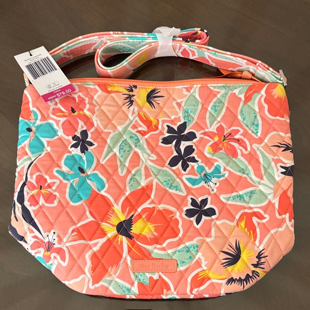 Vera Bradley Coral Floral Crossbody Bag